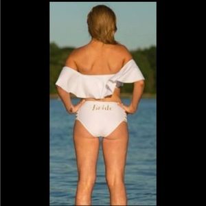 BRIDE white bathing suit